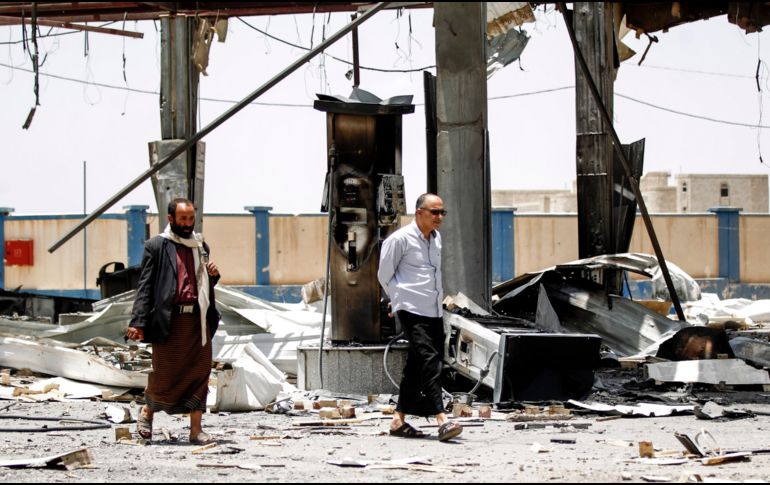 El Ministerio de Exteriores del Gobierno de los rebeldes hutíes condenó hoy en un comunicado el bombardeo. AFP/M. Huwais