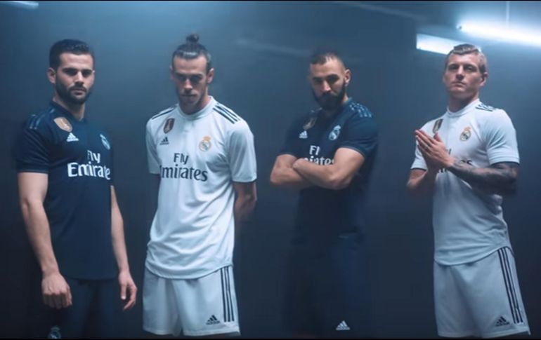 En un video publicado este martes aparecen Nacho, Gareth Bale, Karim Benzema y Toni Kroos, luciendo las combinaciones que emplearán para la temporada 2018-2019. YouTube / adidas Football