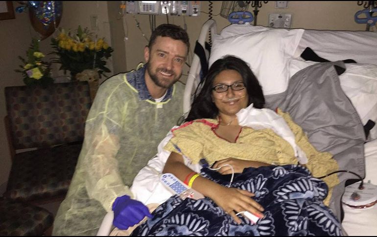 Timberlake llegó al hospital donde Sarah se recupera de sus heridas. FACEBOOK / Sonia Lopez-Puentes