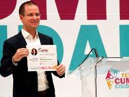 El candidato de la coalición Por México al Frente participa en la Tercera Cumbre Ciudadana por un Estado Democrático de Derechos. NTX /J. Lira