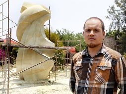 Imponente. El artista trabajó con un bloque de piedra de 25 toneladas de peso proveniente de la zona de Clavellinas en Aguascalientes. EL INFORMADOR/A. Camacho