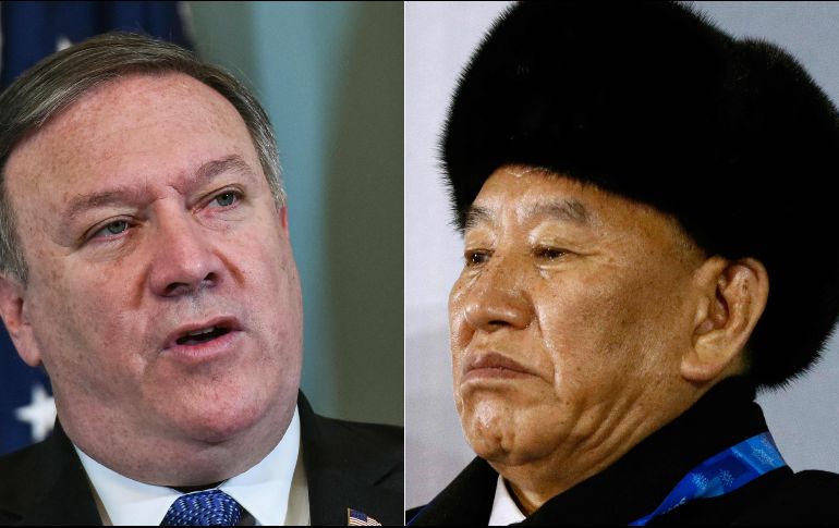 En la imagen Mike Pompeo y Kim Yong Chol. AFP / M. Ngan