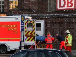 La estación principal de Flensburgo fue evacuada y el servicio ferroviario a la ciudad se interrumpió temporalmente. EFE/ H. Thomsen