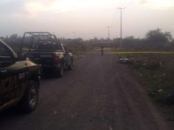 Según informes policiales, el hallazgo se detectó sobre la calle Valle de Cerezo.  ESPECIAL / Policía de Tlajomulco