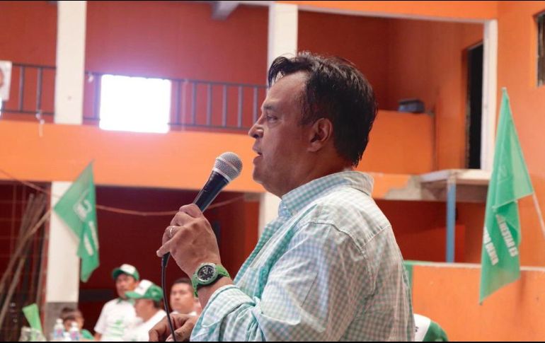 En la cabecera municipal, el candidato lamentó la falta de voluntad de las autoridades para disminuir los altos índices de contaminación. TWITTER/ @salvadorcosio1