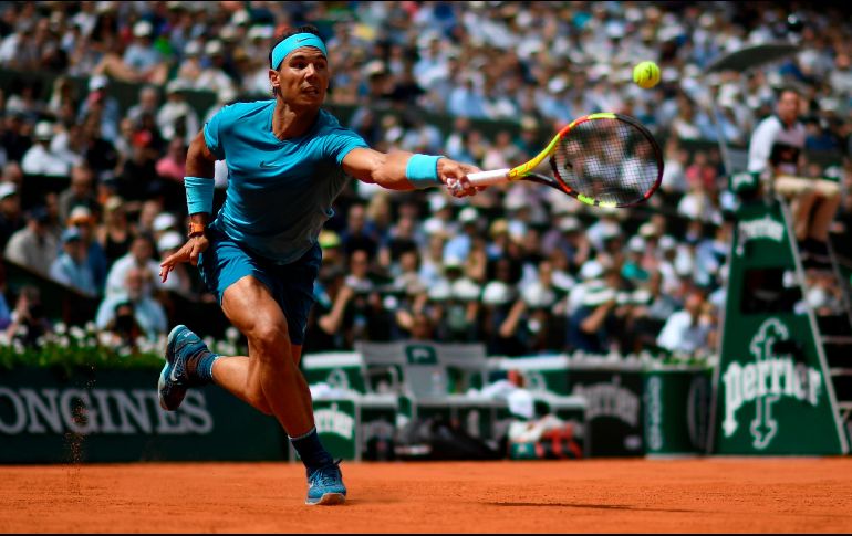 En busca de su undécima Copa de los Mosqueteros, Nadal descorchó su triunfo más demoledor de su actual torneo. AFP / C. Simon