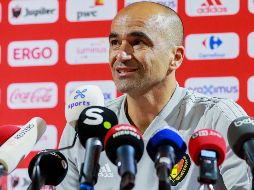 El seleccionador de Bélgica, Roberto Martínez, ofrece una rueda de prensa para anunciar la lista definitiva de los jugadores convocados para el Mundial de Rusia 2018. EFE/S. Lecocq