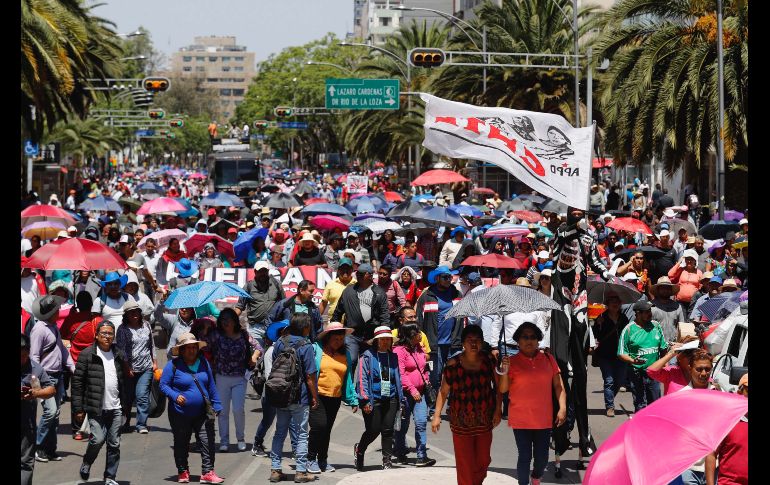 Provocaron el cierre de avenidas como Zaragoza, Calzada de Tlalpan y Paseo de la Reform. SUN/I. Olivares