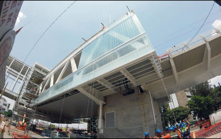A la estación Río Nilo sólo le faltan los acabados. ESPECIAL