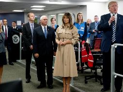 Dos periodistas de la Casa Blanca dijeron que estaban presentes cuando la primera dama fue vista el 30 de mayo y reportaron que se veía bien. AP/ A. Harnik