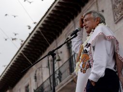López Obrador planeaba cerrar su campaña en el zócalo de la Ciudad de México, pero el permiso le fue negado por las autoridades capitalinas. NOTIMEX/C. Pacheco