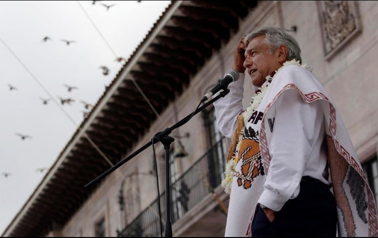 López Obrador planeaba cerrar su campaña en el zócalo de la Ciudad de México, pero el permiso le fue negado por las autoridades capitalinas. NOTIMEX/C. Pacheco
