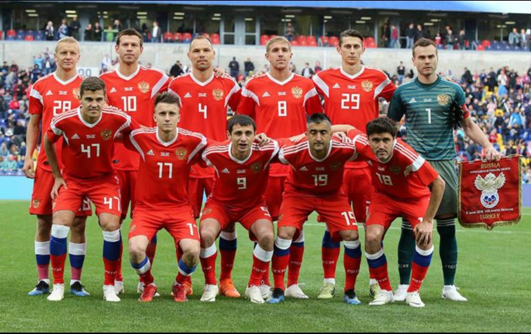La Selección rusa iniciará su participación como anfitrión de la Copa del Mundo en el lugar 70 de las selecciones nacionales. TWITTER / @teamrussia