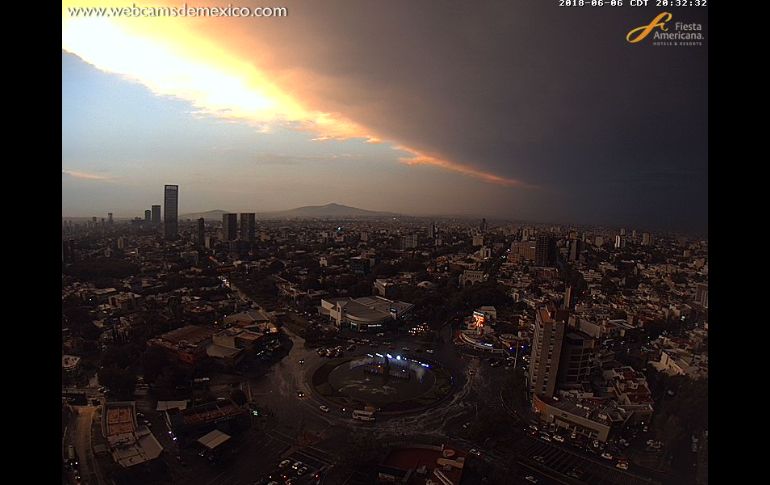 Vista de las 20:32 horas. TWITTER@RadarDopplerUdG