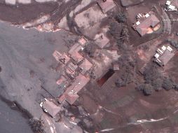 Aspecto de la zona de un campo de golf en La Reunión, en una toma satelital del 6 de junio de 2018. AP/Digital Globe