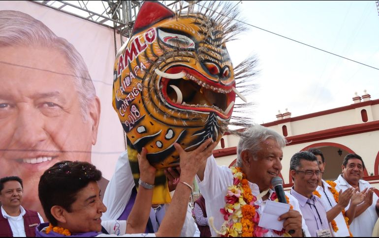 El candidato presidencial realiza una gira en la denominada Tierra Caliente de Guerrero, una de las zonas de mayor riesgo por la inseguridad y la violencia del crimen organizado. NTX / ESPECIAL