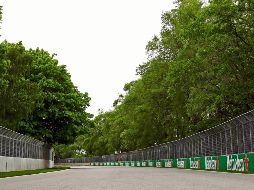 Vista del Circuito Gilles Villeneuve en Montreal, en donde hoy inicia la actividad del Gran Premio de Canadá. AFP