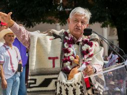 López Obrador enfatizó que el pleito está “a todo lo queda” debido a que Anaya señaló que meterí a Peña a la cárcel. AFP / E. Castro