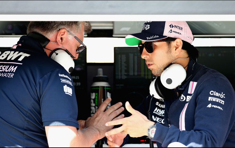 Pérez espera sumar puntos mañana en el circuito Gilles Villeneuve. AFP/C. Coates