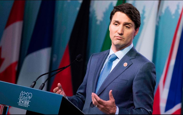 Justin Trudeau señaló que las negociaciones para modernizar el TLCAN seguirán porque el tratado funciona para Canadá, México y para Estados Unidos.  AFP / I. Hageberg