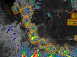 Este sistema podría alcanzar la categoría de tormenta tropical en las próximas horas. TWITTER / @conagua_clima