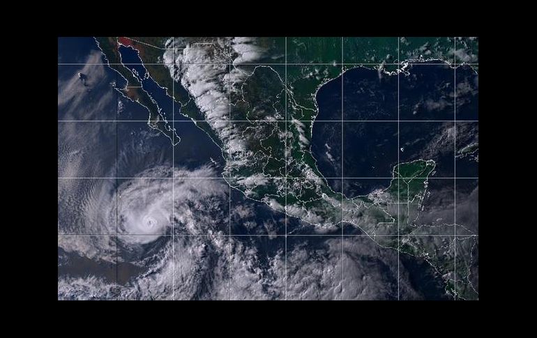 Recomiendan a la población extremar precauciones en la zona ubicada de Baja California Sur por lluvias, viento y oleaje. ESPECIAL/CONAGUA