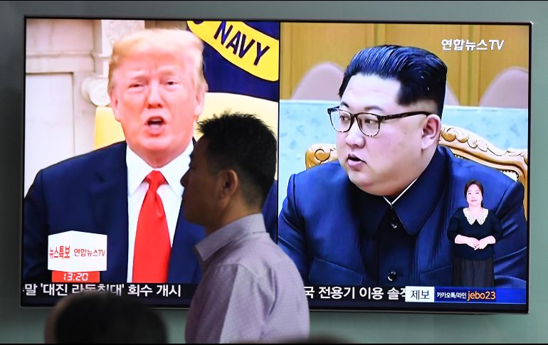 Medios norcoreanos aseguraron hoy que durante la cumbre del martes los dos líderes hablarán de 