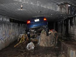 Aspectos de los daños ocasionados por la fuerte tormenta registrada la este domingo en la Zona Metropolitana de Guadalajara. SUN