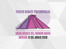 El tercer debate será este martes 12 de junio, a las 21:00 horas en el Gran Museo del Mundo Maya en Mérida. TWITTER / @INEMexico