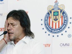 Un Matías Almeyda desencajado confirmó el término de su relación laboral con Chivas. EL INFORMADOR/A. Camacho