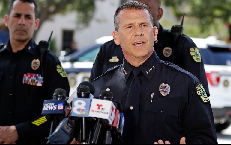El jefe de la Policía de Orlando, John Mina, comparece ante los medios para dar a conocer las investigaciones de este caso. AP/J. Raoux