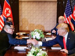 El país destacó la gran importancia del encuentro de hoy, en el que ambos líderes se han sentado juntos por primera vez para mantener un diálogo directo. AP/K. Lim