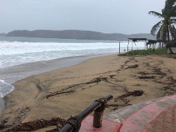 El fenómeno natural ocasiona rachas de viento de 60 a 80 kilómetros por hora y oleaje elevado de tres a cinco metros en costas de la entidad. NTX/ESPECIAL