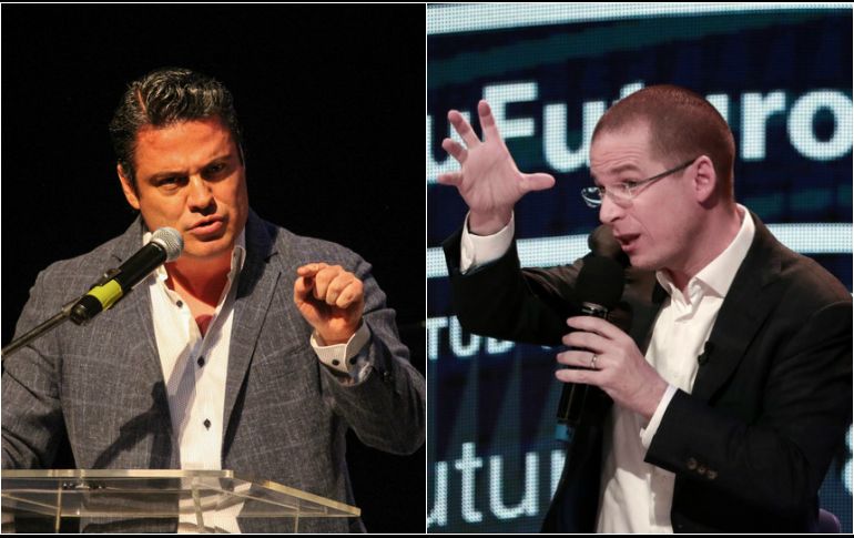 Aristóteles Sandoval (izq) se metió de lleno a las campañas para dar sus impresiones sobre el tercer debate presidencial, donde descalificó a Ricardo Anaya (der). ESPECIAL