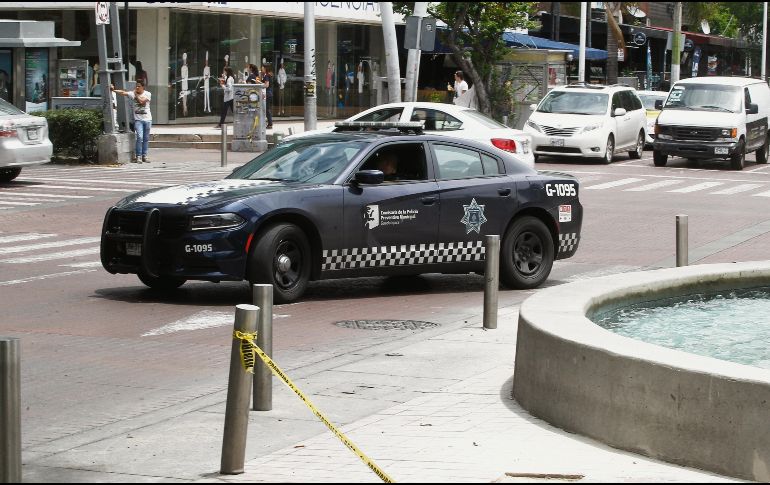 Vigilancia. Los recorridos de policías por la zona de Chapultepec son más constantes. E INFORMADOR/A. Camacho