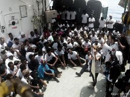 El barco ya cruzó el estrecho de Bonifacio, que separa las islas de Córcega y Cerdeña. NTX
