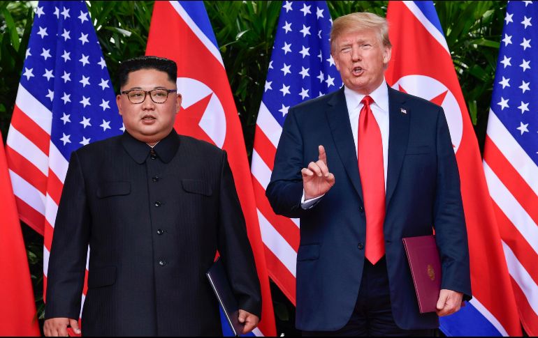 A pesar de la cumbre, Estados Unidos ha mantenido que las sanciones en contra de Corea del Norte seguirán vigentes hasta que el desarme nuclear esté completo. AP / S. Walsh