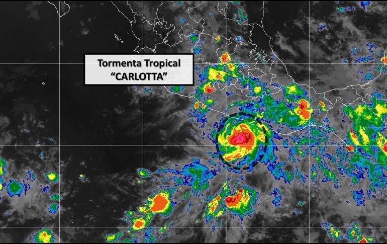 Habrá vientos máximos sostenidos de 65 km/h, rachas de 85 km/h y es semi-estacionaria. TWITTER / @conagua_clima