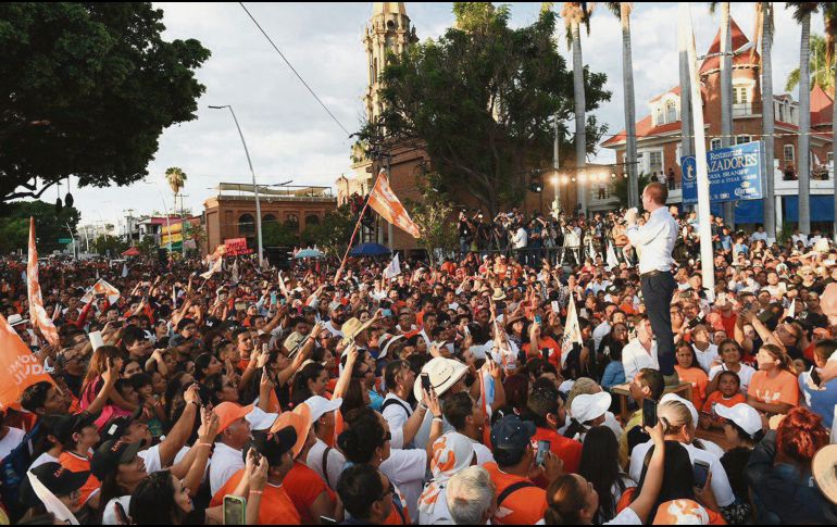 Cierre regional. Ricardo Anaya se comprometió a sanear el Lago de Chapala. NTX