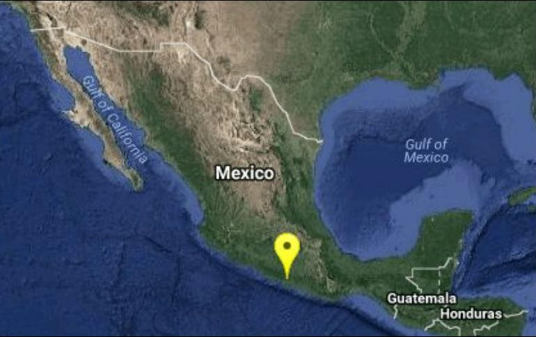 El epicentro se ubicó en el noroeste de San Marcos, Guerrero. TWITTER / @SSNMexico