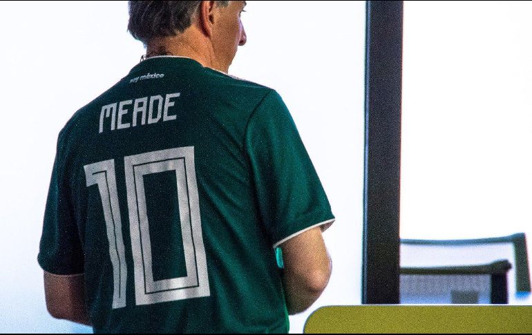 Meade se encuentra en Los Mochis, desde donde está viendo el partido México-Alemania. TWITTER / @JoseAMeadeK