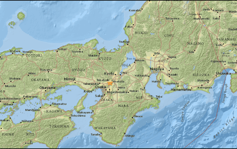El temblor no hizo que se activara la alerta de tsunami. ESPECIAL /USGS