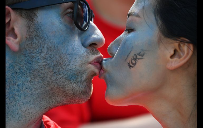 En el encuentro Corea del Sur-Suecia en Nizhny Novgorod. AFP/J. Eisele