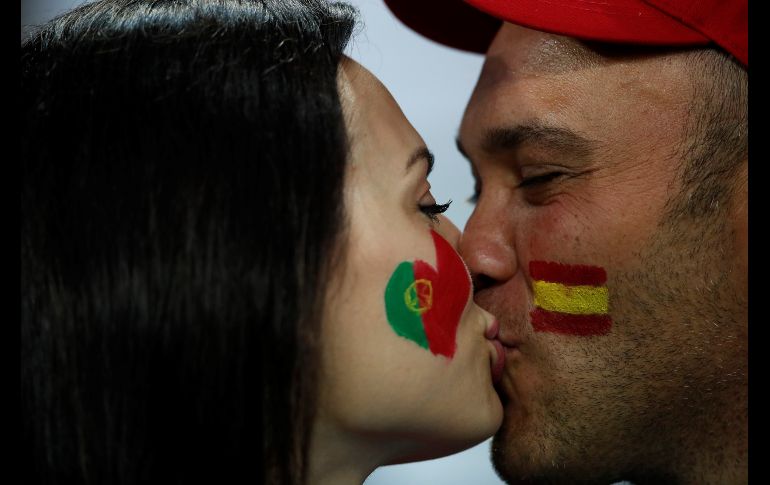 Desde el juego España vs Portugal en Sochi. AFP/O. Andersen