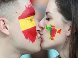 Fotogalería: Los besos al calor del Mundial