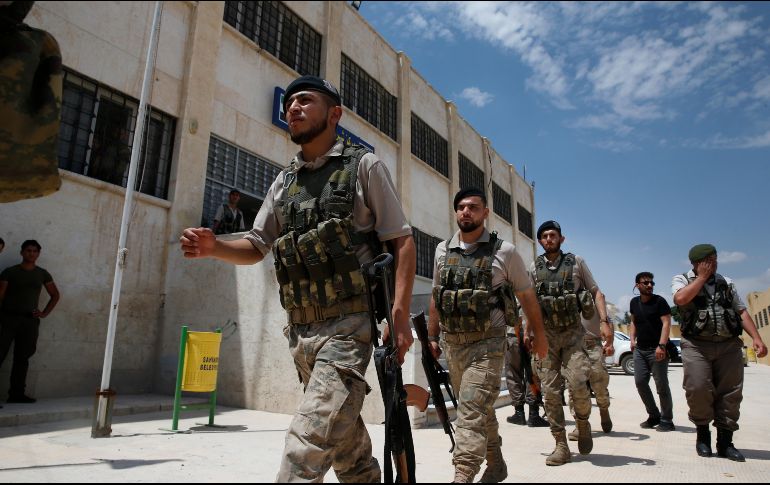 El número de soldados se ha incrementado en el área con el objetivo de tomar un enclave controlado por los terroristas. AP/L. Pitarakis
