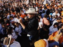 El emecista realizó un cierre de campaña regional  en San Martín de Las Flores. CORTESÍA /