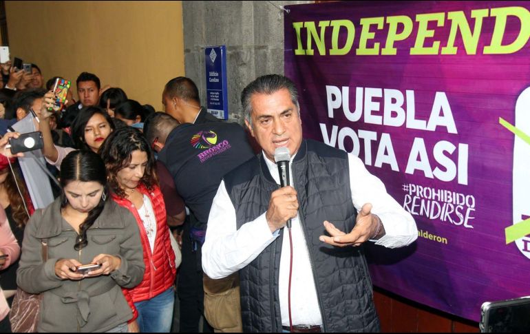 Rodríguez Calderón encabezó un evento proselitista en Puebla. SUN / AFBV