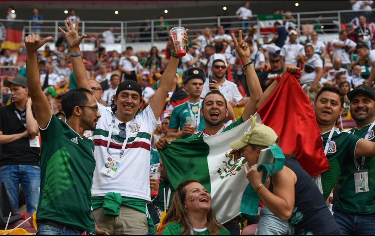 Los cantos se hicieron presentes durante la primera mitad del partido entre Alemania y México. MEXSPORT / ARCHIVO