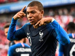 Con su tanto, Mbappé, de 19 años y 183 días, se convirtió en el jugador más joven en anotar en una Copa Mundial. AFP / A. Poujoulat